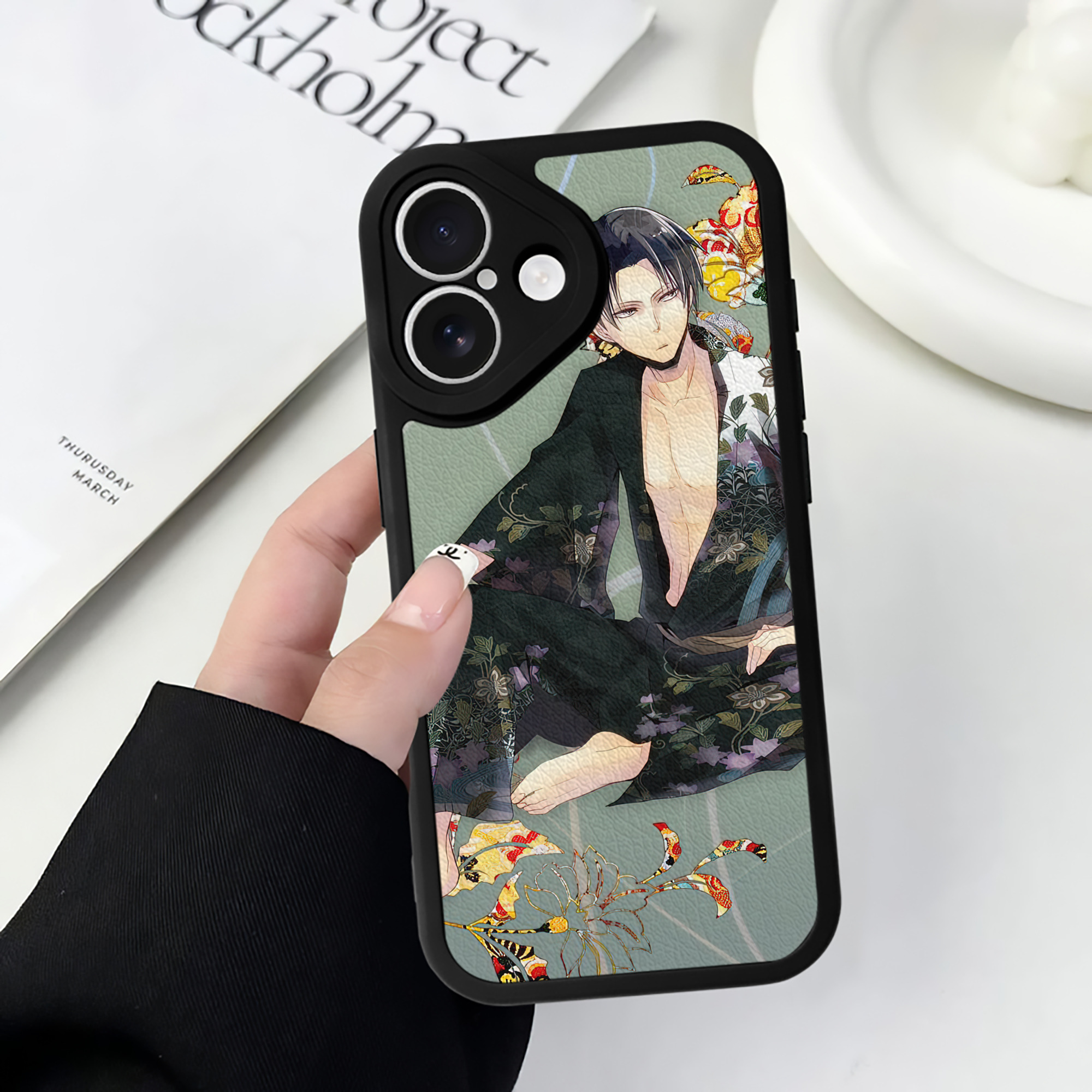 （画像用） 進撃の巨人 Attack on Titan 【iPhone 16シリーズ対応】シリコンスマホケース（レザー調） 材質：シリコン